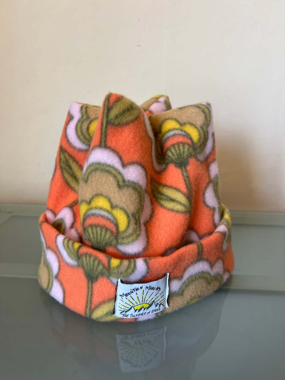 Mountain madcaps original fleece 4 point winter beanie hat adult size NWOT